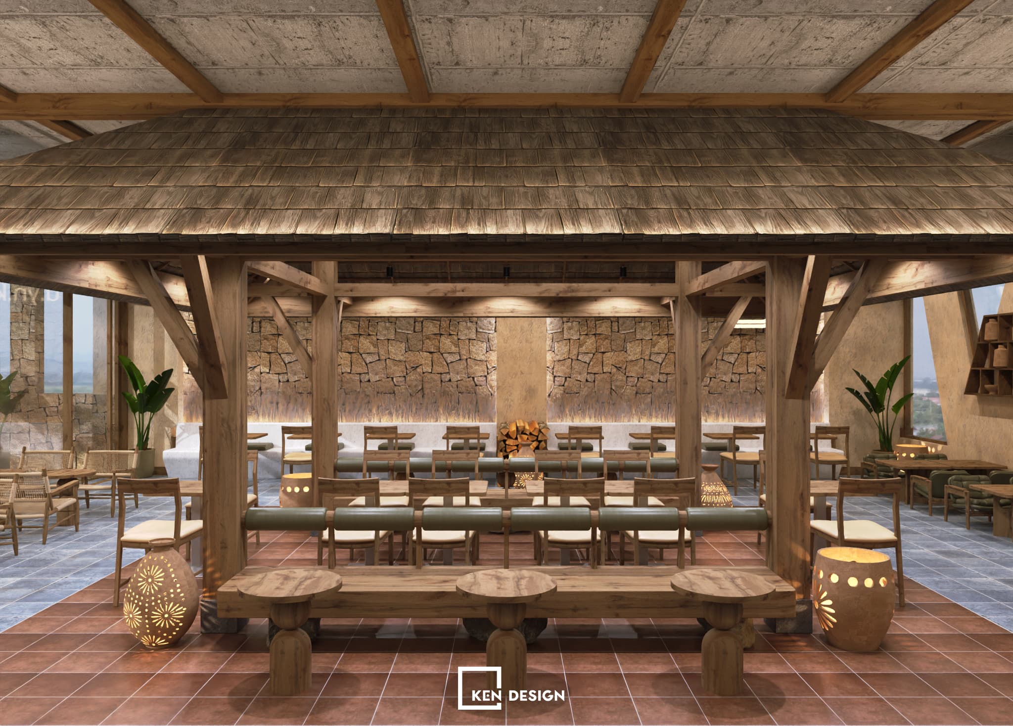 Thiết kế quán Fu.yn.ka cafe tại Phúc Yên